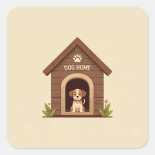 Kleiner Hund Wohngestaltung Sticker
