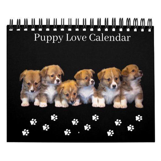 Kleiner Hunde-Liebender Kalender (Titelbild)