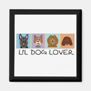 Kleiner Hundeliebhaber-T-Shirts und Geschenke Magnet