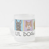 Kleiner Hundeliebhaber-T-Shirts und Geschenke Mattglastasse (Vorderseite Links)
