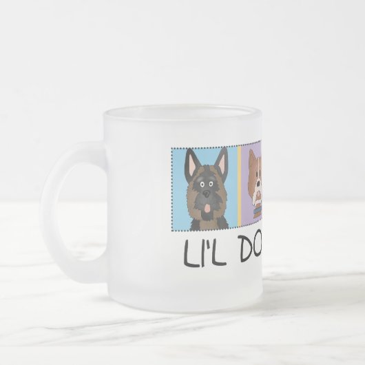 Kleiner Hundeliebhaber-T-Shirts und Geschenke Mattglastasse (Links)