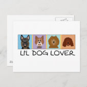 Kleiner Hundeliebhaber-T-Shirts und Geschenke Postkarte (Vorne/Hinten)