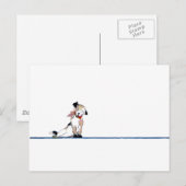 Kleiner Hundeunterschied Postkarte (Vorne/Hinten)