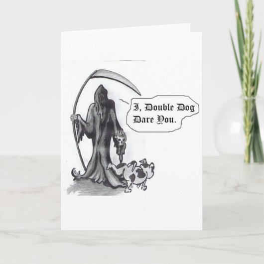 Kleiner Hundgrimmige GRUSS-KARTE Karte (Vorderseite)