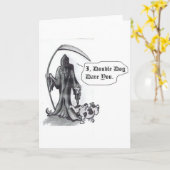 Kleiner Hundgrimmige GRUSS-KARTE Karte (Gelbe Blume)