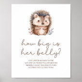 Kleiner Igel, großer Bauch - Babyshower-Spiel Poster (Vorne)