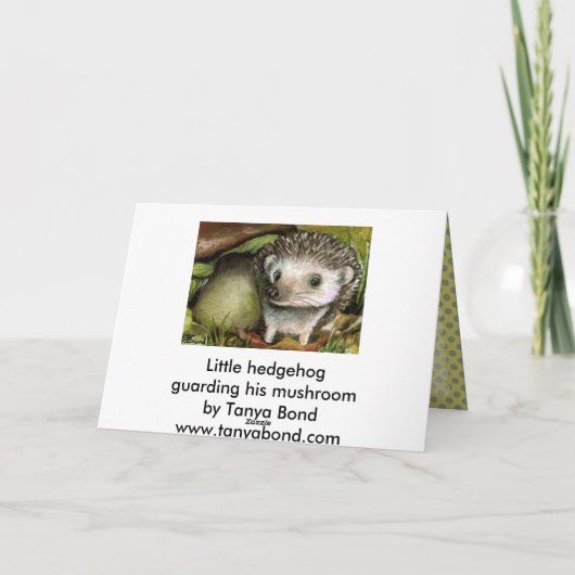 Kleiner Igel Karte (Rückseite)