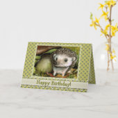 Kleiner Igel Karte (Gelbe Blume)