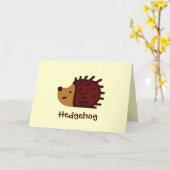 Kleiner Igel! Karte (Gelbe Blume)