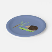 Kleiner Igel Pappteller (Schrägansicht)