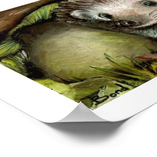 kleiner Igel Poster (Ecke)