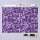 KLEINER Individuelle Name mit Schneeflocken Seidenpapier (Handwerk)