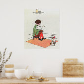 Kleiner Jack Horner Sat in der Ecke Poster (Küche)