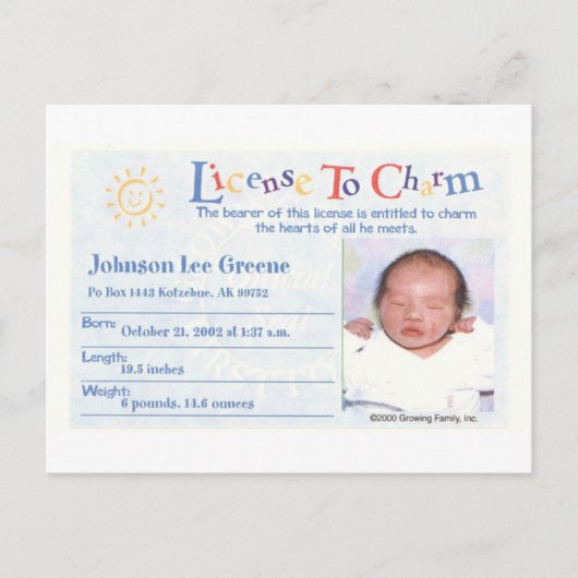 kleiner Jak Postkarte (Vorderseite)