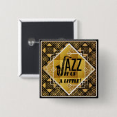 kleiner Jazz-Knopf Button (Vorne & Hinten)
