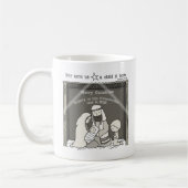 Kleiner Junge an der Manger-Merry-Weihnachtsfeier Kaffeetasse (Links)