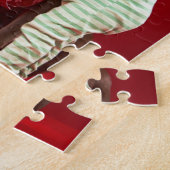 Kleiner Junge, der einen Hund verziert Puzzle (Seite)