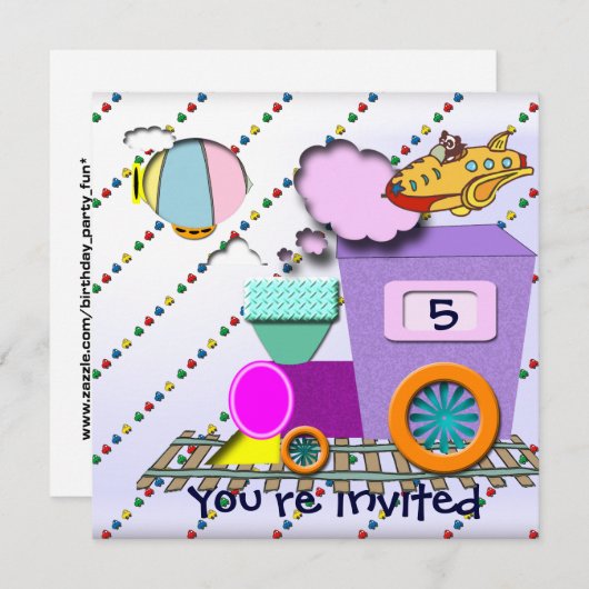 Kleiner Junge Einladung (Vorne/Hinten)