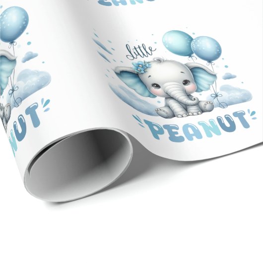 Kleiner Junge Erdnuss Geschenkpapier (Rolleneckpunkt)
