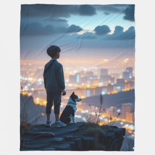 kleiner Junge Fleecedecke (Vorderseite)