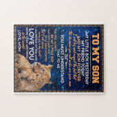 Kleiner Junge gestern Freunde heute Löwe Mama zu S Puzzle (Horizontal)