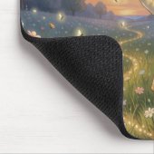 Kleiner Junge lässt eine chinesische Laterne steig Mousepad (Ecke)