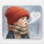 Kleiner Junge mit Atem des eisigen Herzens Mousepad (Vorne)