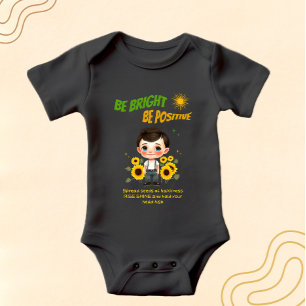 Kleiner Junge mit Sonnenblumen Baby Strampler