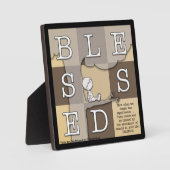 Kleiner Junge sitzt in Baum gesegnet von Schönheit Fotoplatte (Vorderseite)