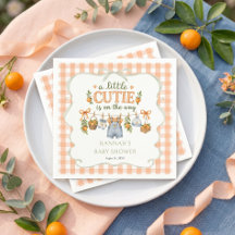 Kleiner Junge Süßer Orange Zitrus Baby Shower
