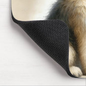 Kleiner Junge und sein großer Hund Aquarell Mousepad (Ecke)