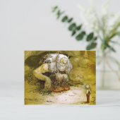 Kleiner Junge und Troll Postkarte (Stehend Vorderseite)