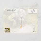 Kleiner Junge und Troll Postkarte (Rückseite)