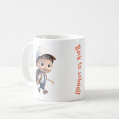 Kleiner Junge zurück in die Schule Kaffeetasse (Vorderseite Links)