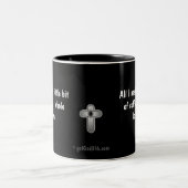 Kleiner Kaffee eine Menge Jesus gotGod316.com Zweifarbige Tasse (Mittel)