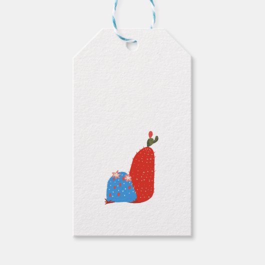 Kleiner Kaktus Geschenkanhänger (Vorderseite)