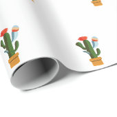 Kleiner Kaktus Geschenkpapier (Rolleneckpunkt)