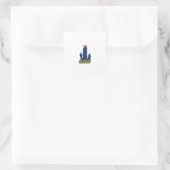 Kleiner Kaktus Quadratischer Aufkleber (Tasche)