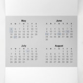 Kleiner Kalender 2024 Dreifach-gefaltete Programmkarte (Innenseite Mitte)