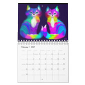Kleiner Kalender mit zwei Seiten, weiß (Feb 2027)