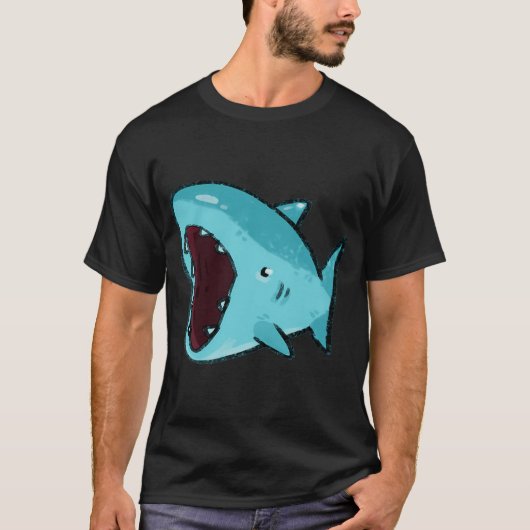 Kleiner kauender Hai T-Shirt (Vorderseite)