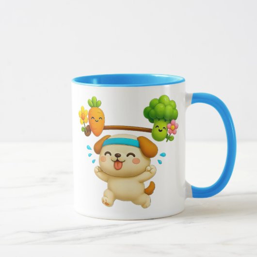 Kleiner Kawai-Sporthund Tasse (Rechts)