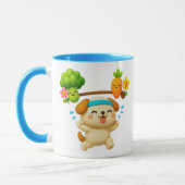 Kleiner Kawai-Sporthund Tasse (Links)