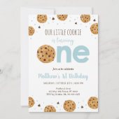 Kleiner Keksjunge zum ersten Geburtstag Einladung (Vorderseite)