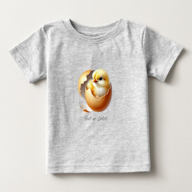 Kleiner Kick Hatching Baby T - Shirt (Vorderseite)