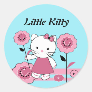 Kleiner Kitty Classic Round Sticker