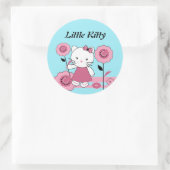 Kleiner Kitty Classic Round Sticker (Tasche)