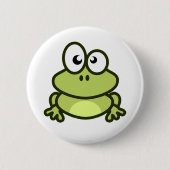 kleiner Knopf des grünen Frosches für Rucksack Button (Vorderseite)