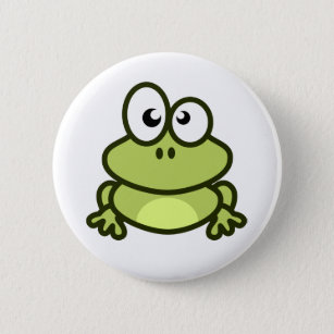 kleiner Knopf des grünen Frosches für Rucksack Button