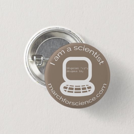 Kleiner Knopf - Informatik Button (Vorne & Hinten)